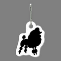 Zippy Clip - Poodle Dog Tag W/ Clip Tab